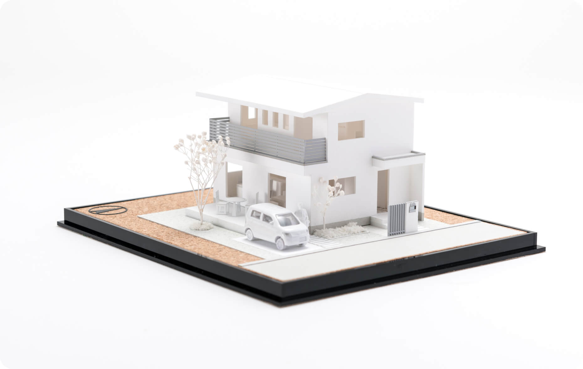 住宅模型 白(スタディ模型)①