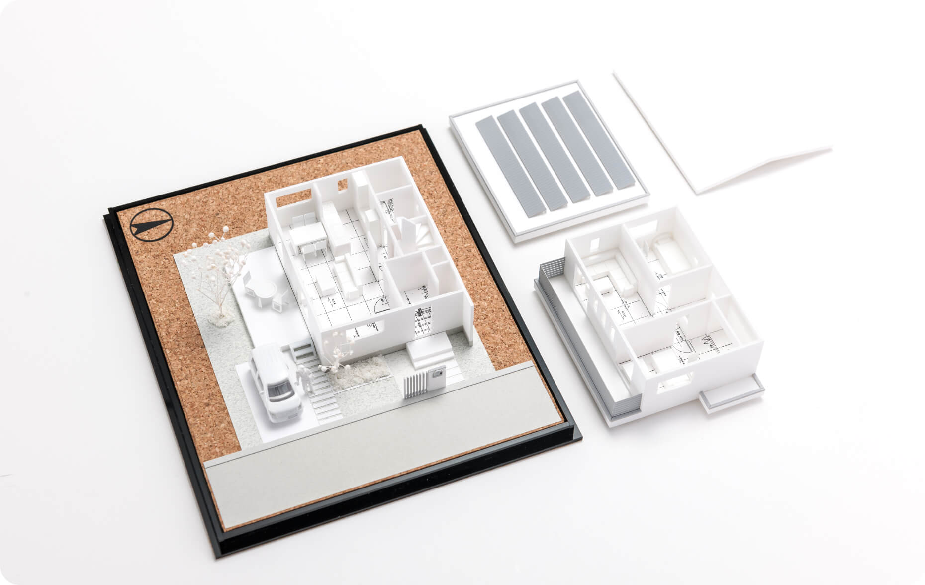 住宅模型 白(スタディ模型)①