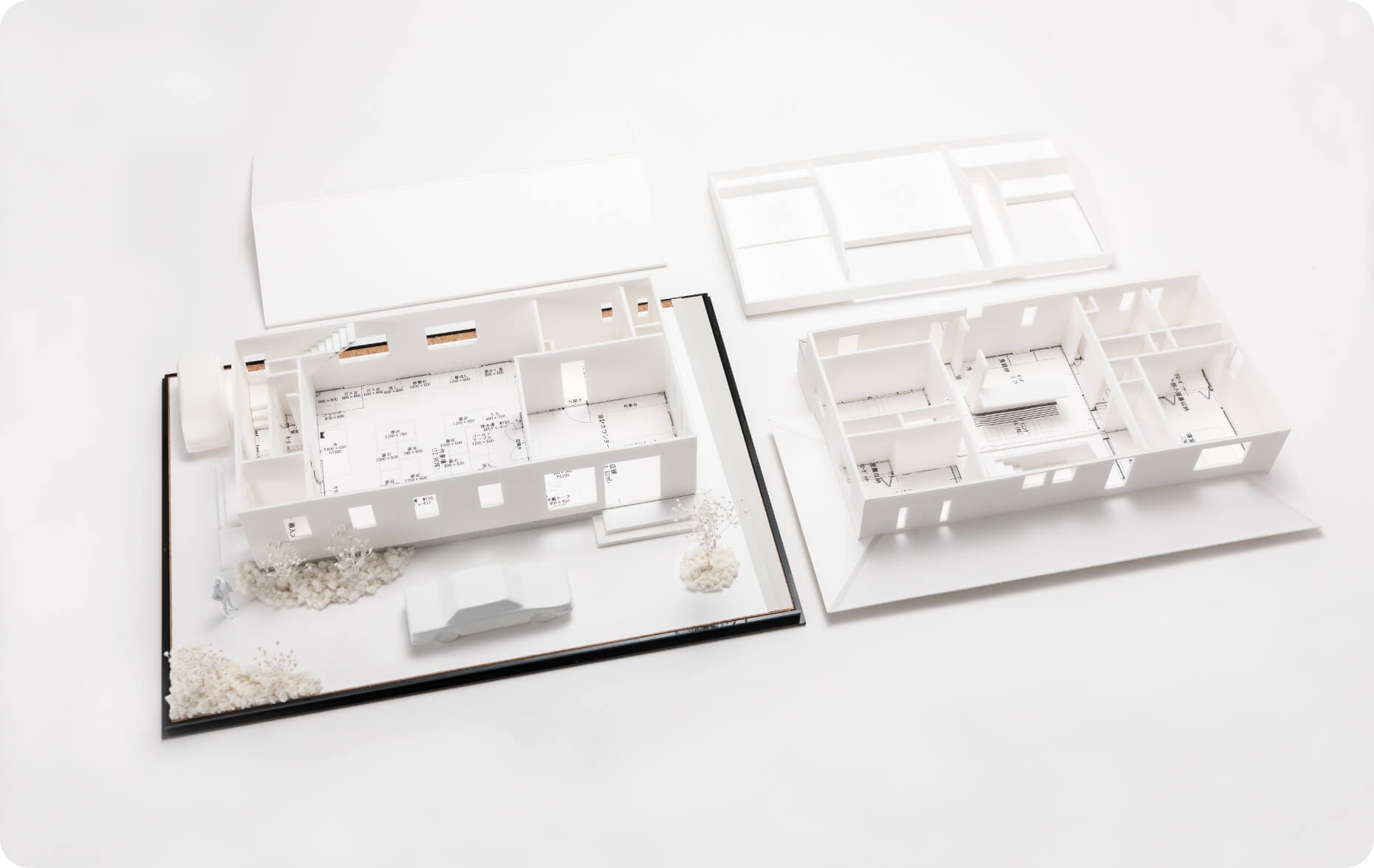 住宅模型 白(スタディ模型)➂